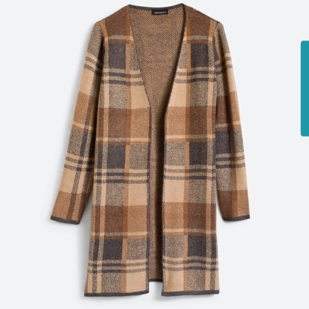 Plaid cardigan